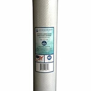 WFD, WF-CB205-BB 4.5"x20" Activated Carbon Block Water Filter Cartridge, Fits in 20" Big Blue (BB) Filter Housings (2 Pack, 5 Micron)