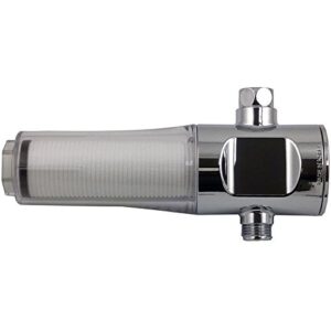 inline shower filter assembly by sonaki - 200p - activated carbon fiber filter - removes sediment, rust, chlorine, and chemicals found in your shower water.