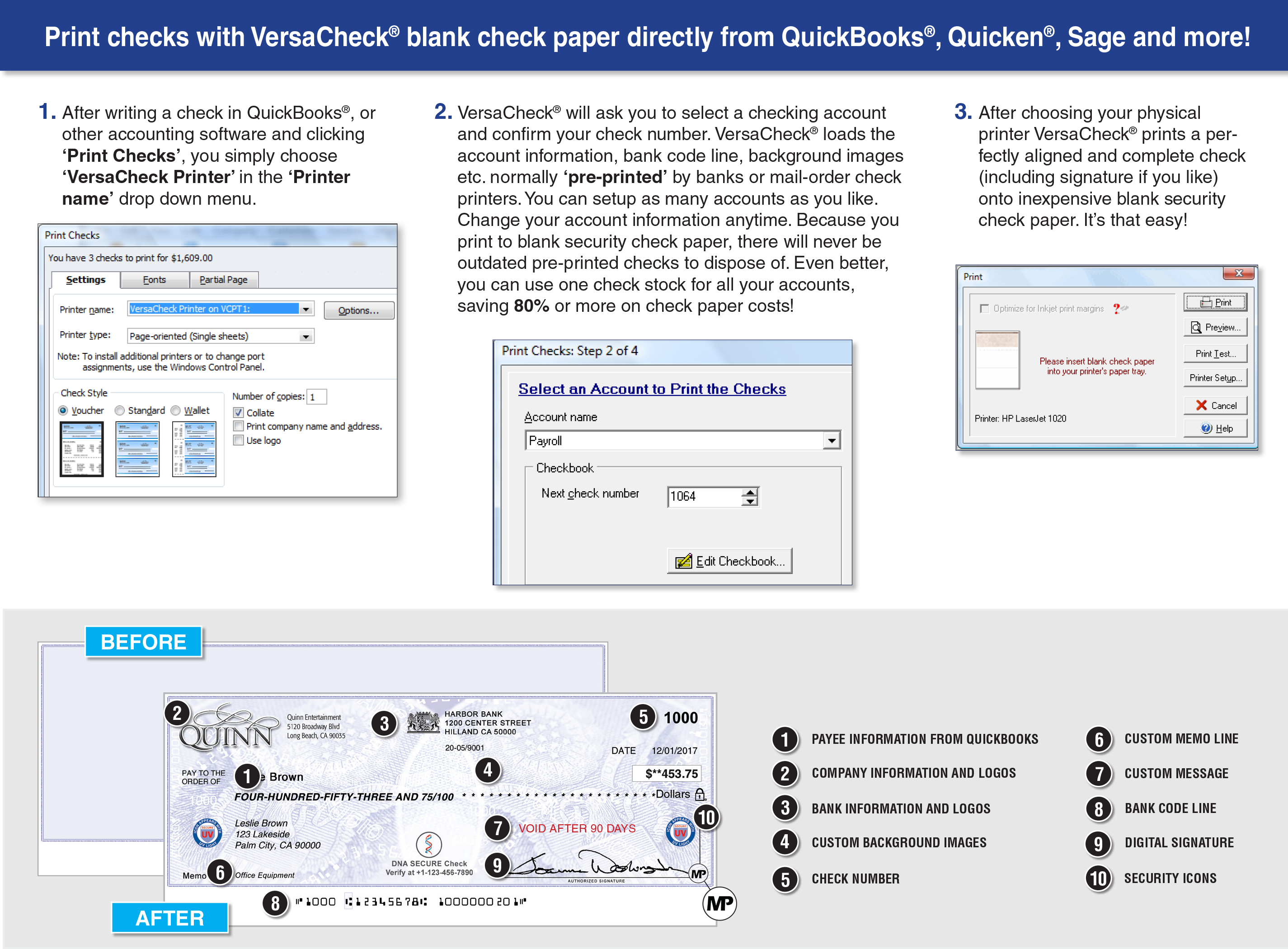 VersaCheck X9 Gold 2018 – 3 Users