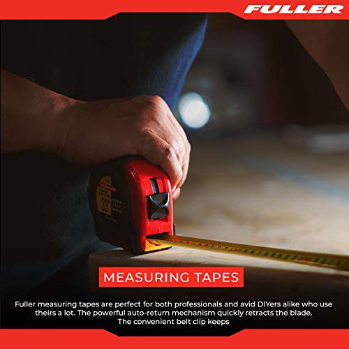 Fuller Tool 750-7012 12 Feet Easy-Read Tape Measure