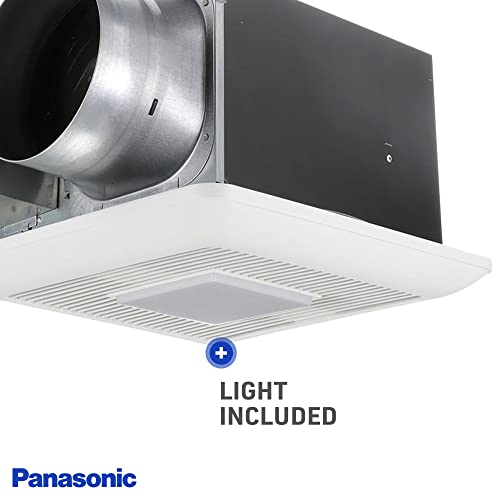 Panasonic FV-1115VQL1 WhisperCeiling DC Ventilation Fan with LED Light - 110-130-150 CFM - Ceiling or Wall Mount Bathroom Fan