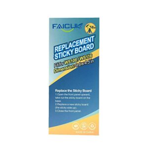 Faicuk Replacement Glue Board for WS108 Wall Sconce Fly Light - Pack of 10