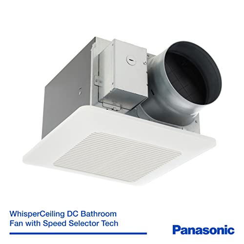 Panasonic FV-1115VQ1 WhisperCeiling DC Ventilation Fan, 110-130-150 CFM,With SmartFlow and Pick-A-Flow Airflow Technology and Flex-Z Fast Installation Bracket,Quiet Energy Star Certified Energy-Saving