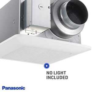 Panasonic FV-0511VQ1 WhisperCeiling DC - Bathroom Exhaust Fan with Speed Selector - SmartFlow Technology - Quiet Energy Star-Certified Ceiling Fan - White