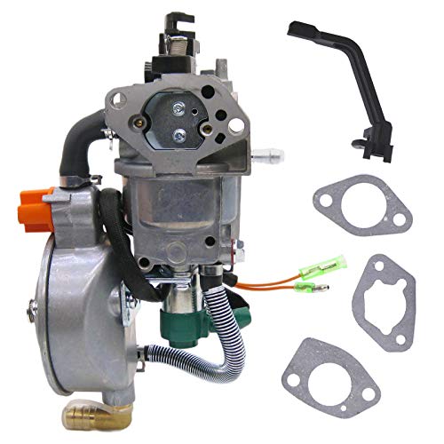 NIMTEK Dual Fuel Carburetor LPG Conversion Kit for Generator 4.5-5.5KW GX390 188F Carburetor