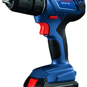 Bosch 18V Compact 1/2" Drill/Driver Kit with (2) 1.5 Ah Slim Pack Batteries GSR18V-190B22