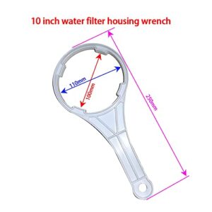 YZM 10" Plastic Filter Housing Wrench, Reverse Osmosis Water Filter Canister Housing Wrench (10" Filter Housing Wrench)