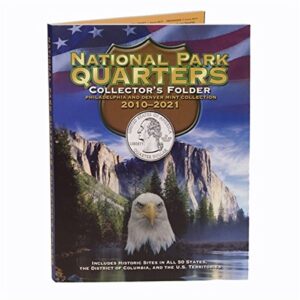 2010 P, D 2010-2021 P and D 112 Coin National Park Quarter Set In Full Color Harris Folder Quarter Seller Uncirculated