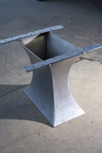 concave metal table base (add your own top)