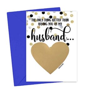 pregnancy scratch off card for husband, pregnancy announcement to husband baby reveal from wife, i'm pregnant card (husband)