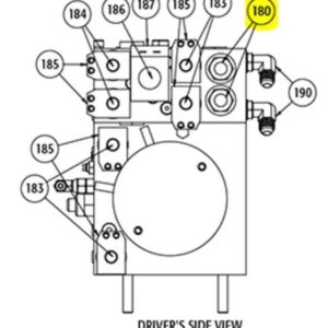 SnowDogg Part # 16152334-3000 PSI Angle Relief Valve