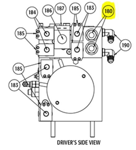 SnowDogg Part # 16152334-3000 PSI Angle Relief Valve