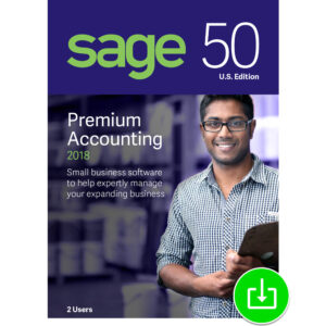 sage 50 premium accounting 2018 u.s. 2-user [download]