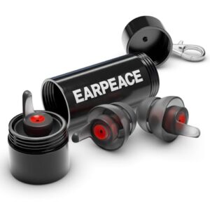 earpeace moto - motorcycle ear plugs wind noise protection - reusable motorcycle earplugs - comfortable ear plugs for motorcycle riding with high fidelity filter noise canceling up to 26db
