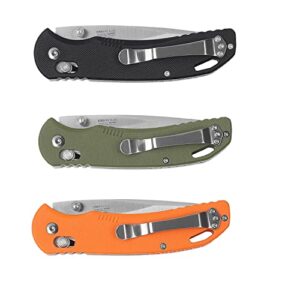 Firebird GANZO F753M1 Pocket Folding Knife Anti-Slip G-10 Handle with Clip 440C Stainless Steel Blade Camping Hunting Gear Fishing Folder Outdoor EDC Knife (Green)