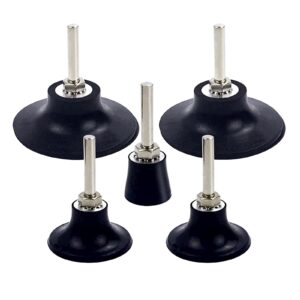 coceca 5 pack roloc disc pad holder, universal quick change 2 inch 3 inch and 1 inch roloc disc holder with 1/4" shank for die grinder accessories polishing round rotating tools