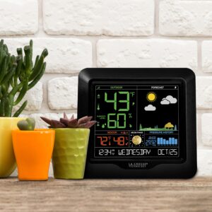 La Crosse Technology S84107-INT Color Forecast Station, Black