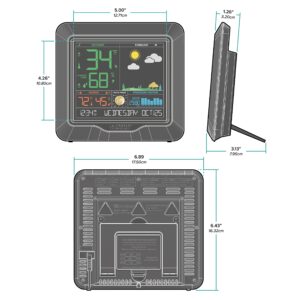 La Crosse Technology S84107-INT Color Forecast Station, Black