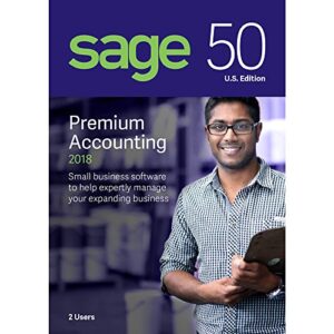 sage software sage 50 premium accounting 2018 u.s. 2-user (2-users)