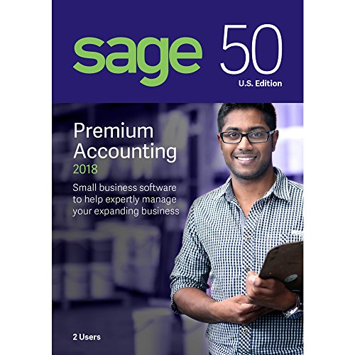 Sage Software Sage 50 Premium Accounting 2018 U.S. 2-User (2-Users)