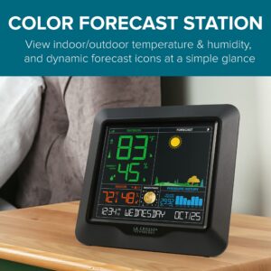 La Crosse Technology S84107-INT Color Forecast Station, Black