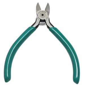 iexcell 4.5" Side Cutter Diagonal Wire Cutting Pliers Nippers Repair Tool, Green, Chrome-Vanadium Steel