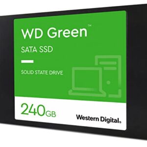 Western Digital 240GB WD Green Internal PC SSD Solid State Drive - SATA III 6 Gb/s, 2.5"/7mm, Up to 550 MB/s - WDS240G2G0A