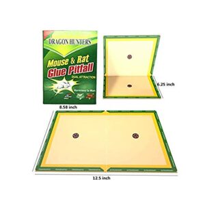 (Pack of 7) Large Size Mouse Glue Trap, Sticky Super Hold Traps for Mice Rats Rodents, Extra Large (8.5" x 12.5"), Lucky 7 Packs