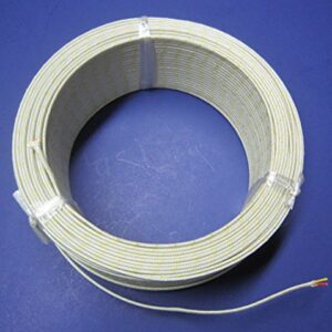 K-Type Thermocouple Wire AWG 24 Stranded 7X w. Braided Fiberglass Insulation - 10 Yard