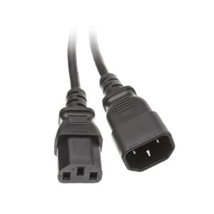 6 feet (2 meters) 18awg computer monitor power extension cord c13 to c14 power cable 6ft (2m) computer to pdu 10 amp power extension cord mm682402
