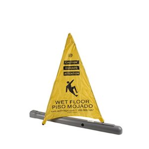 spill magic 220sc 20-inch pop-up safety cone with sleeve - length 23.5 height 2.75 width 2.5, grey