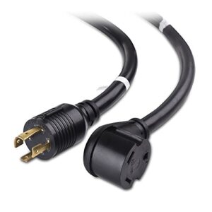 cable matters 4 prong 30 amp generator adapter (30 amp rv adapter, generator cord) - 1.5 feet (nema l14-30p to tt-30r)