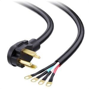 cable matters 4 prong dryer cord 10 ft (30 amp appliance power cord with dryer plug, dryer power cord) - 10 feet (nema 14-30p to 4-wire)