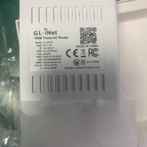 GL.iNet GL-AR750 (Creta) Travel AC VPN Router, 300Mbps(2.4GHz)+433Mbps(5GHz) Wi-Fi, 128MB RAM, MicroSD Storage Support, Repeater Bridge, OpenWrt/LEDE pre-Installed, Power Adapter and Cables Included