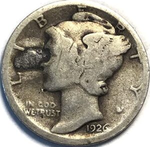 1926 p mercury silver dime seller good