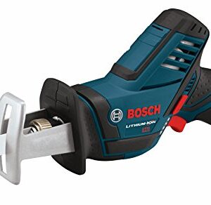 BOSCH Power Tools Combo Kit GXL12V-310B22 - 12V Max 3-Tool Set with 3/8 In. Drill/Driver, Pocket Reciprocating Saw and LED Worklight,Black/Blue