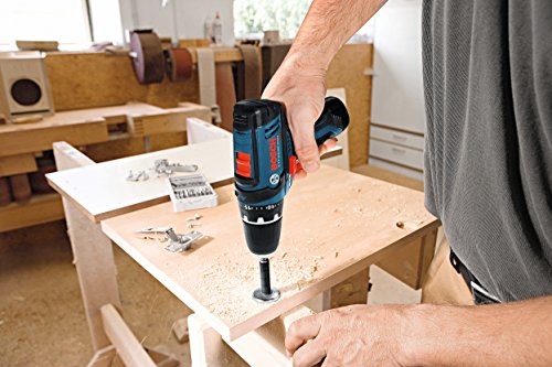 BOSCH Power Tools Combo Kit GXL12V-310B22 - 12V Max 3-Tool Set with 3/8 In. Drill/Driver, Pocket Reciprocating Saw and LED Worklight,Black/Blue