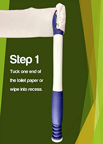 Self-Assist Toilet Wiping Aid Tool - Wiping Aid for Range of Motion Assistance, Toilet Assistance for Elderly - Long Reach Comfort Wipe (Color May Vary) by BodyHealt