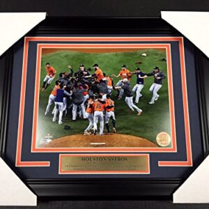 2017 HOUSTON ASTROS WORLD SERIES CHAMPIONS TEAM FRAMED PHOTO #2 8X10 CELEBRATION