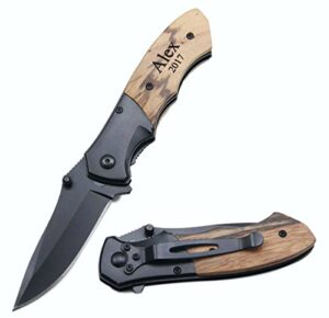 forevergiftsusa personalized free engraving - quality wood handle multi-purpose knife