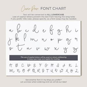 Pretty Swash Script Personalized Stationery - Small Notepad 5x7 w/ 50 Printed Sheets – Cute Personalized Stationery – Simple & Classy Desk Supplies – Customizable to 8x10 Inches - Swash Script Notepad