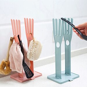 2 Pieces Kitchen Rubber Gloves Racks Drain Towel Storage Holders Home Cleaning Tool Drying Rack Sink Accessories