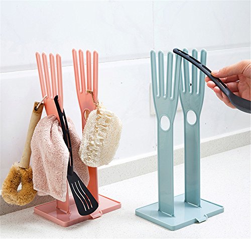 2 Pieces Kitchen Rubber Gloves Racks Drain Towel Storage Holders Home Cleaning Tool Drying Rack Sink Accessories