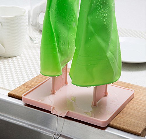 2 Pieces Kitchen Rubber Gloves Racks Drain Towel Storage Holders Home Cleaning Tool Drying Rack Sink Accessories