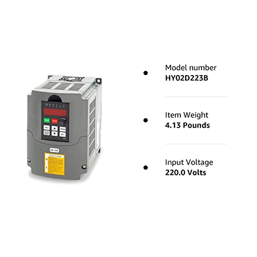 Huanyang VFD,single to 3 Phase,Variable Frequency Drive,2.2kW 3HP 220V input AC 10A for Motor Speed Control,HY Series