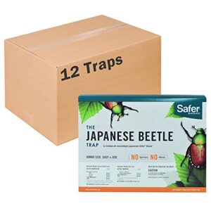 safer brand japanese beetle trap w/attractant - 12 traps 70102
