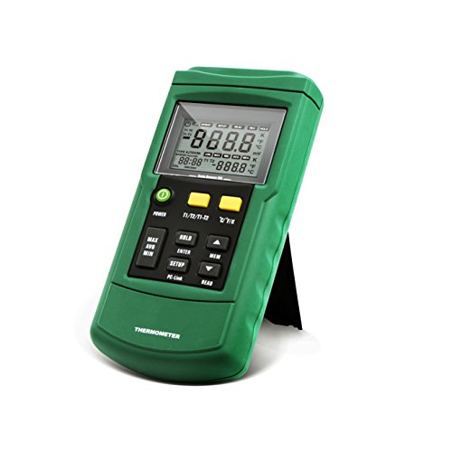 PerfectPrime TC2100GN TC2100, 2-Channel Digital Thermocouple Thermometer/Sensor