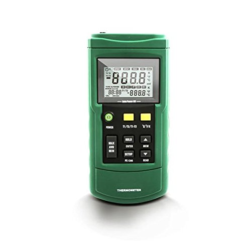 PerfectPrime TC2100GN TC2100, 2-Channel Digital Thermocouple Thermometer/Sensor