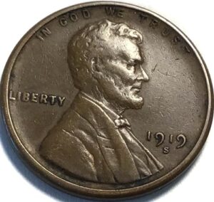1919 s lincoln wheat cent penny seller extremely fine
