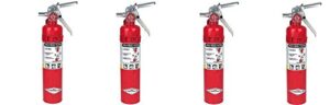 amerex b417, 2.5lb abc dry chemical class a b c fire extinguisher, with wall bracket (4-pack)
